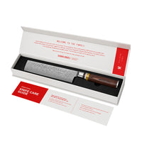 Shinrai Knives - Micarta Jewels 2-Piece Damascus Knife Set - Chef's Knife + Nakiri