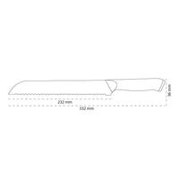 Shinrai Knives - Eclipse Series Damascus Bread Knife 20 cm