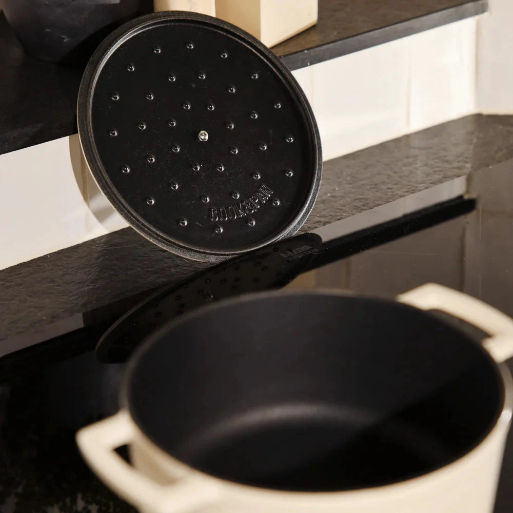 Poêle à frire en fonte Cook & Pan - Go Ivory 28 cm - 6,5 litres