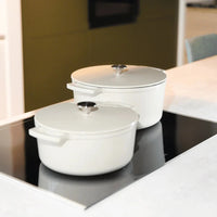 Poêle à frire en fonte Cook & Pan - Go Ivory 28 cm - 6,5 litres