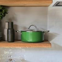 Cook & Pan - Casserole Honey Go Green 20 cm avec couvercle en verre Cook & Pan