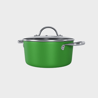Cook & Pan - Casserole Honey Go Green 20 cm avec couvercle en verre Cook & Pan