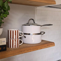 Cook & Pan - Honey Go Ivory Kookpot 20 cm met glazen deksel Cook & Pan