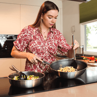 Ensemble de 9 pièces Cook & Pan en acier inoxydable couleur miel