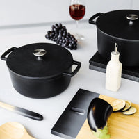 Cook & Pan - Signature Gietijzeren Braadpan 24 cm - 4 liter Braadpan Cook & Pan