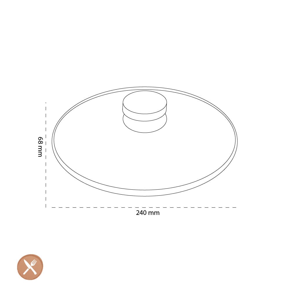 Demeyere - Glasdeksel 24 cm Pannendeksel Demeyere