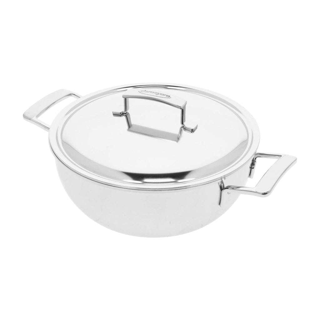 Demeyere - Silver 7 Conische sudderpan 24 cm met dubbelwandig deksel Braadpan Demeyere