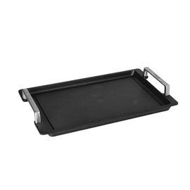 Eurolux - Teppanyaki plate stainless steel with handles 41x24x2.5CM Eurolux - Teppanyaki plaat RVS met grepen 41x24x2,5CM Teppanyakiplaat Eurolux