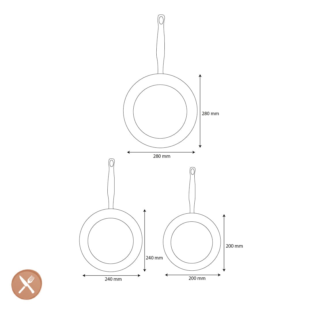GreenPan - Barcelona Pro 3-delige Koekenpannenset 20/24/28 cm Pannenset GreenPan