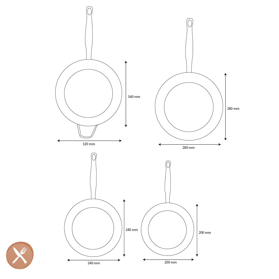 Ensemble de 4 poêles GreenPan - Barcelona Pro 20/24/28/32 cm