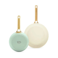 GreenPan - Padova Smokey Blue/Mint Green 4-delige Koekenpannenset 20/26/28 cm Pannenset GreenPan