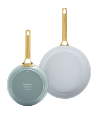 GreenPan - Padova Smokey Blue/Mint Green 4-delige Koekenpannenset 20/26/28 cm Pannenset GreenPan