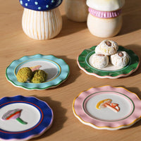 &Klevering - Assiettes Champignons Magiques - Lot de 4 Assiettes &Klevering