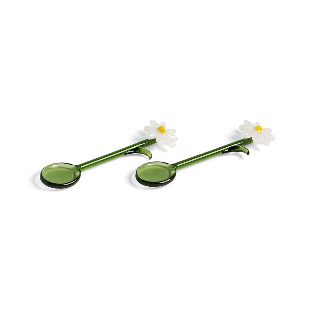 &Klevering - Lepel flora wit set van 2 Lepels &Klevering