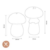 &Klevering - Zout & Peper - Paddenstoel Peper- en zout set &Klevering