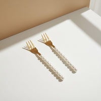 Lepelclub - Gebaksvorkjes - Parel - Set Van 2 LepelClub