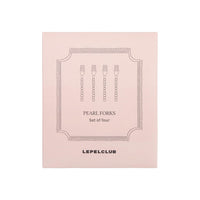 Lepelclub - Gebaksvorkjes - Parel - Set Van 4 LepelClub
