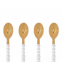Lepelclub - Cuillères à café - Perle - Lot de 4 LepelClub