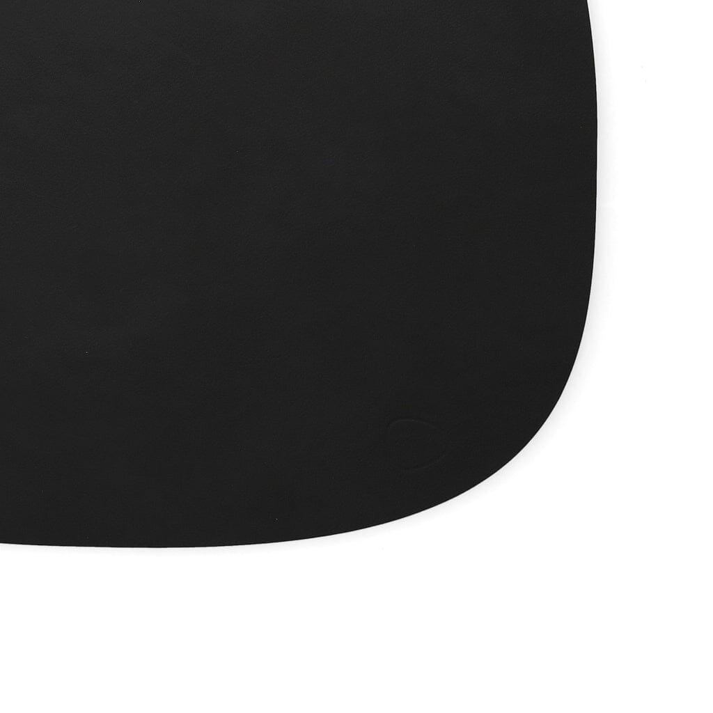 Lind DNA - Placemat Curve L Nupo Zwart Placemat Lind DNA