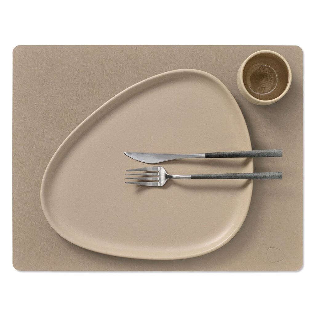 Lind DNA - Placemat Vierkant L Nupo Klei Bruin Placemat Lind DNA