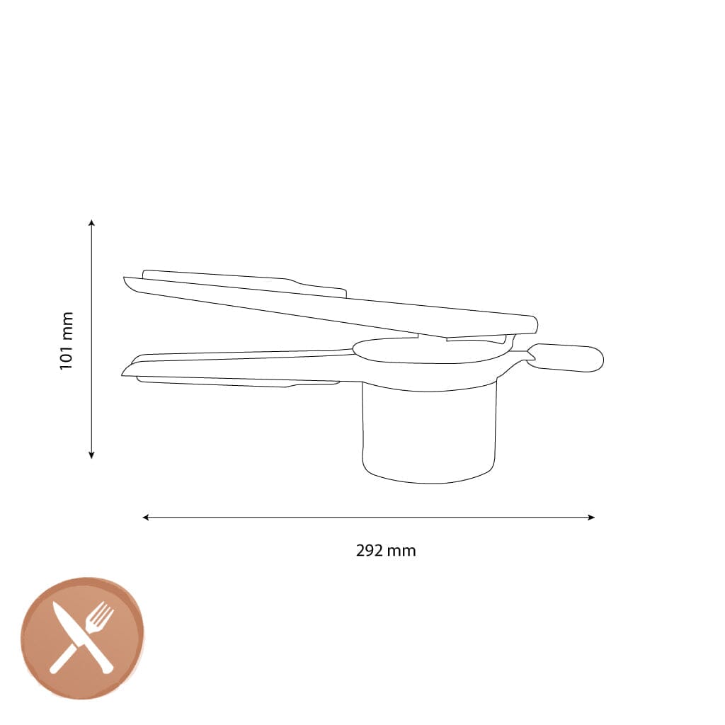 Presse-pommes de terre OXO en acier inoxydable 29 cm