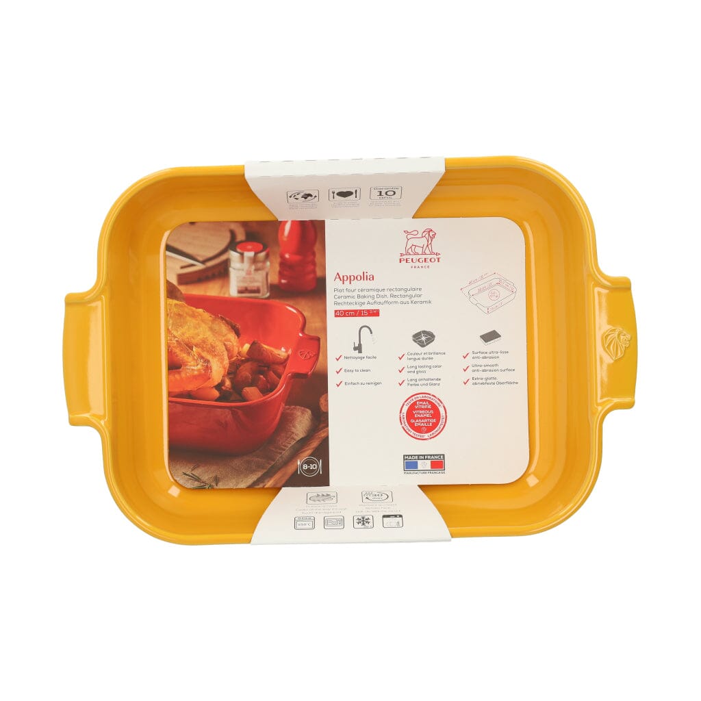 Peugeot - Appolia Ovenschaal Rechthoekig 40 cm Saffraangeel Ovenschaal Peugeot