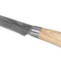Couteaux Shinrai - Akari Damascus Print 4 Couteaux à Steak 12 cm Couteaux Shinrai