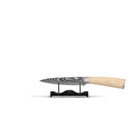 Shinrai Knives - Akari Damascus Print 6-delige Messenset + Messenblok Cito Dubbelzijdig Messenset met blok Shinrai Knives