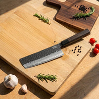 Couteaux Shinrai - Édition Blackout, Nakiri Damas 18 cm, Nakirimes Shinrai