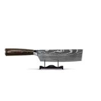 Shinrai Knives - Damascus Print 3-delige Messenset - Koksmes + Nakiri + Schilmes Messenset Shinrai Knives