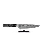 Shinrai Knives - Damascus Print Epoxy Onyx 3-delige Messenset - Koksmes + Nakiri + Schilmes Messenset Shinrai Knives