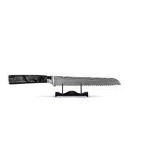 Shinrai Knives - Damascus Print Epoxy Onyx 4-delige Messenset - Koksmes + Broodmes + Nakiri + Schilmes Messenset Shinrai Knives