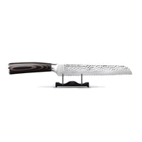 Shinrai Knives - Hammered RVS 5-delige Messenset - Koksmes + Broodmes + Nakiri + Kleine Santoku + Schilmes Messenset Shinrai Knives