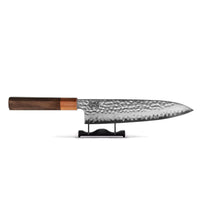Shinrai Knives - Kigami Exclusive Damascus 7-delige messenset + Messenblok enkelzijdig Messenset met blok Shinrai Knives
