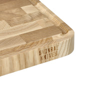Shinrai Knives - Luxe Snijplank Essenhout - Kopshout - 35 × 25 × 2.5 cm Houten snijplank Shinrai Knives