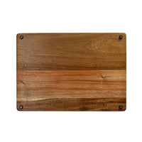 Planche à découper en bois d'acacia Shinrai Knives - Bois de bout - 35 × 25 × 2,5 cm - Type 1