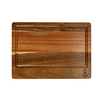 Planche à découper en bois d'acacia Shinrai Knives - Bois de bout - 35 × 25 × 2,5 cm - Type 1