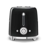Smeg - Broodroosters | Zwart | Jaren 50 | Toaster 2x2 Broodrooster Smeg