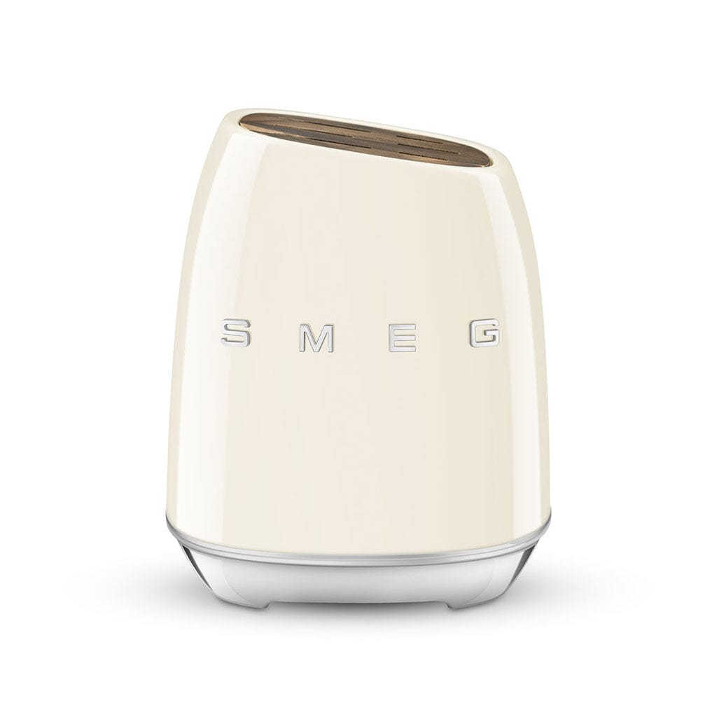 SMEG - Messenblok met 6 messen Creme Messenset met blok Smeg
