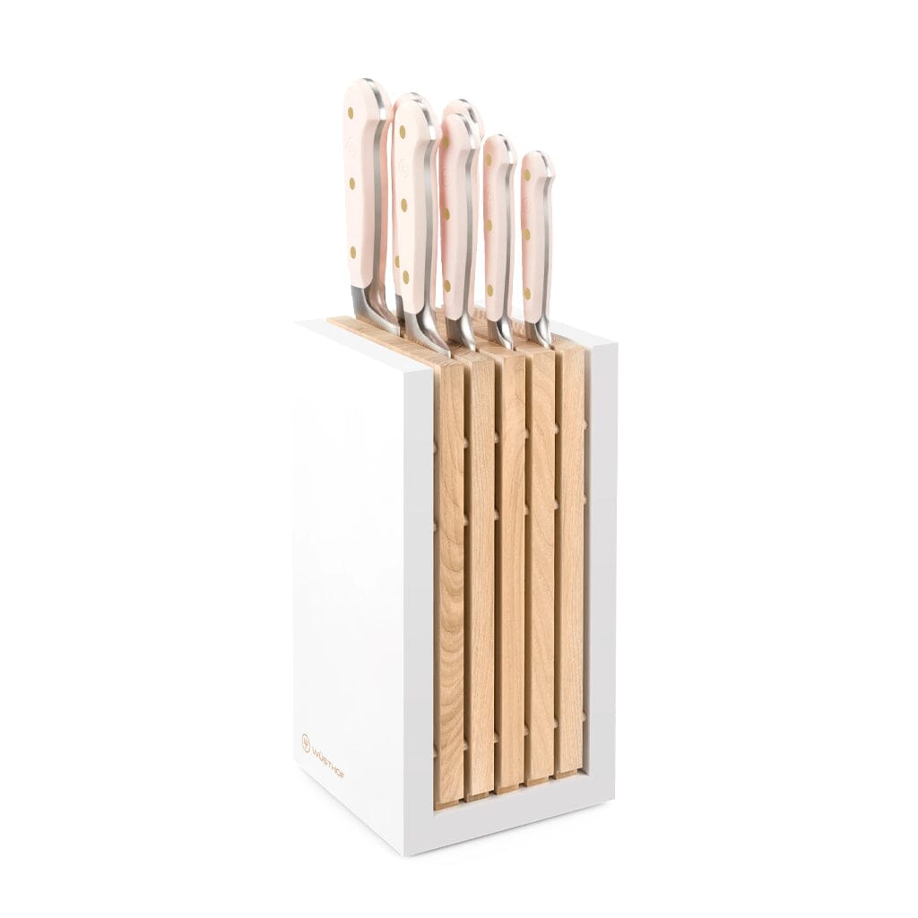 Wusthof - Classic Colour 7-delige messenset met blok Pink Himalayan Salt Messenset met blok Wusthof
