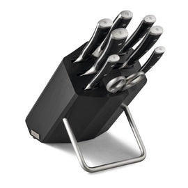 Wusthof - Coffret de couteaux Classic Ikon 8 pièces avec bloc à couteaux noir Bezig met laden...