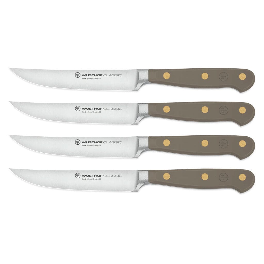 Wusthof - Classic Steakmessenset 4-delig Velvet Oyster Messenset Wusthof