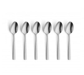 Amefa - Ventura 6 Teaspoons - Matte Silver Amefa - Ventura 1924 6 Mocca Spoons in window box Amefa