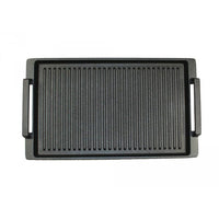 Eurolux - Grillplaat met grepen 41 x 24 x 2,5 cm - Flexinductie Grillplaat Eurolux