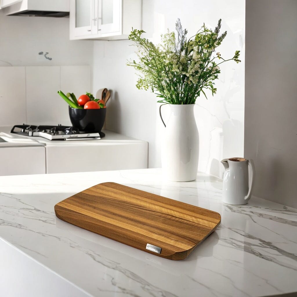 Italiaanse Snijplank Siena Walnotenhout - 30 x 20 x 2 cm Houten snijplank Artelegno