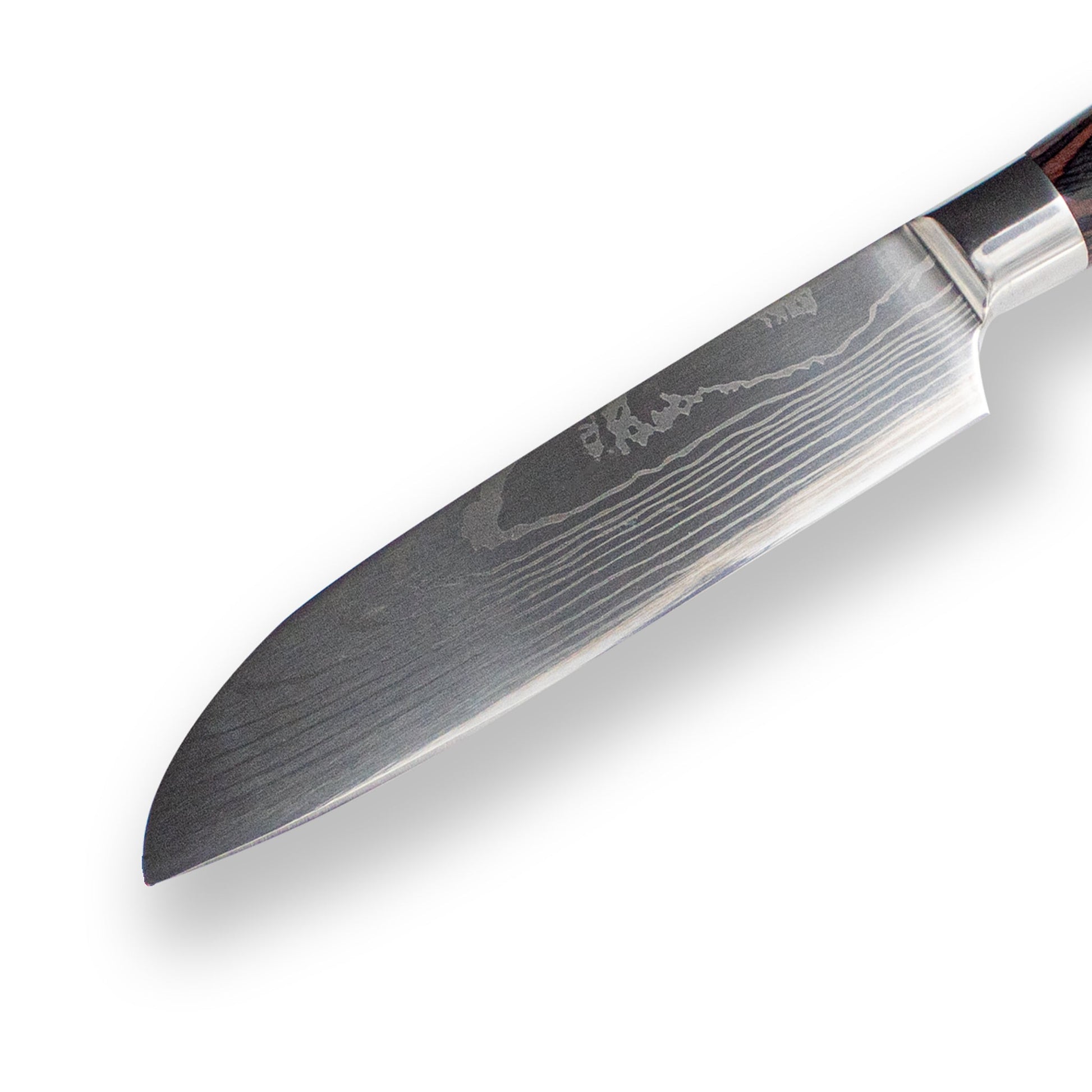 Japanse Damascus Print Series - Klein Santoku mes (13cm) Keukenmessen Shinrai Japan