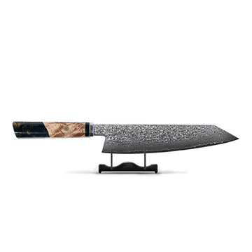 Kiritsuke mes Damascus Onyx Octagon Keukenmessen Shinrai Japan