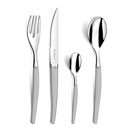 Lou Laguiole - Jet 24-piece Cutlery Set - Satin Lou Laguiole - Jet 24-delige Bestekset- Satijn Bestekset Lou Laguiole