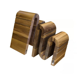 Artelegno - Chicane Magnetic Knife Block - Walnut wood Magnetisch messenblok Chicane - Walnotenhout Messenblokken Artelegno