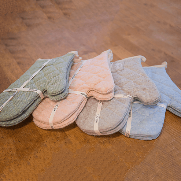 Witloft - Gerecycled Katoen Ovenwanten (2 st.) - Pistache Ovenwanten Witloft